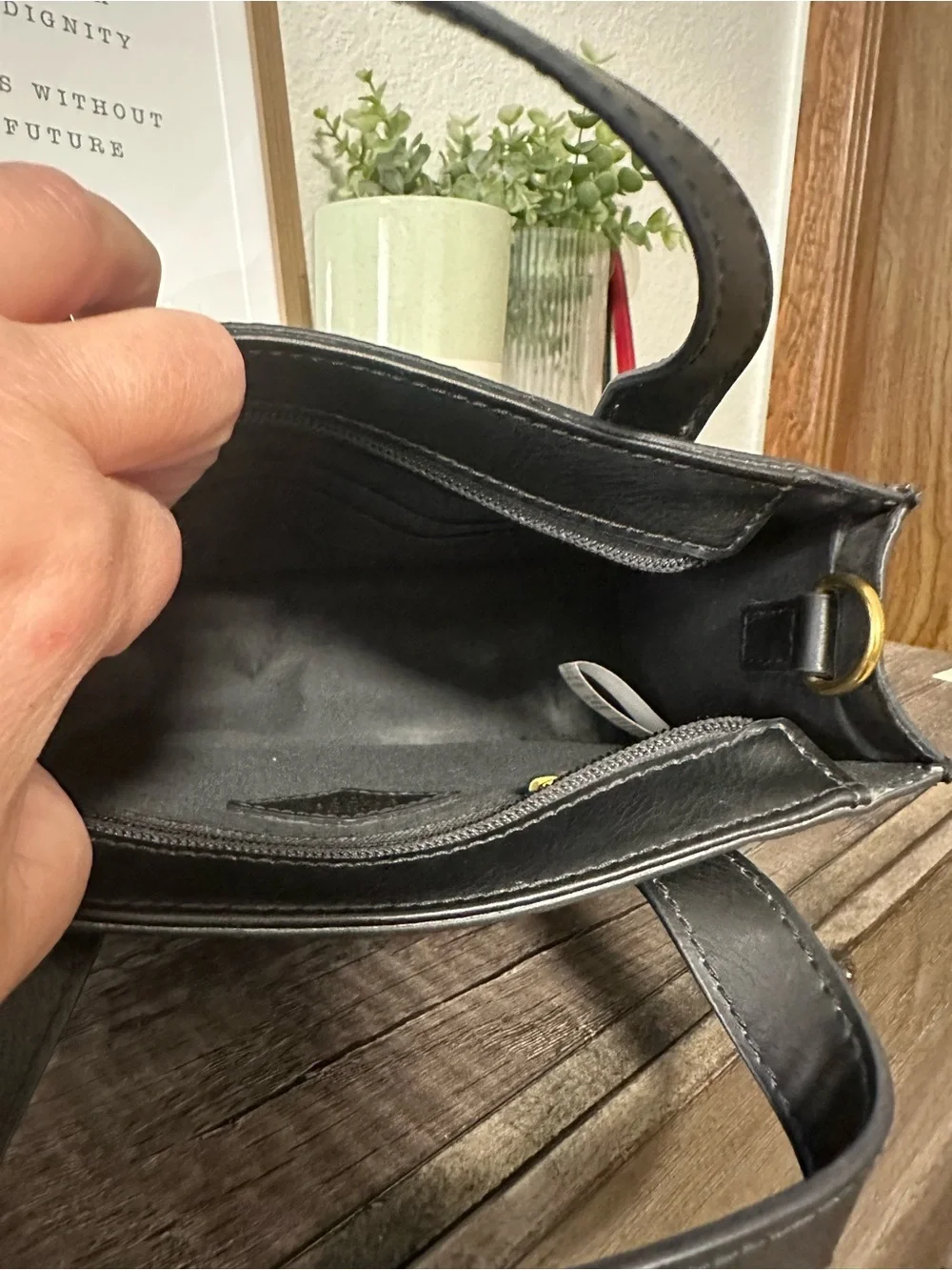 Fossil compact satchel